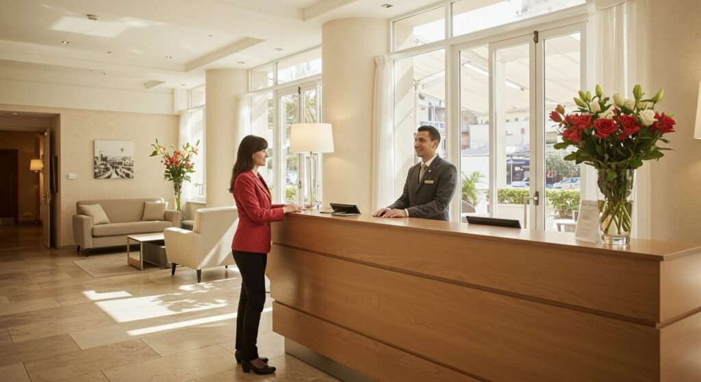 Recruter un réceptionniste hôtelier en intérim à Nice