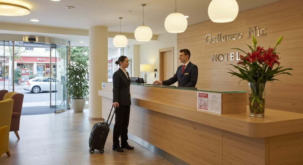 hiring temp hotel receptionist nice employer guide