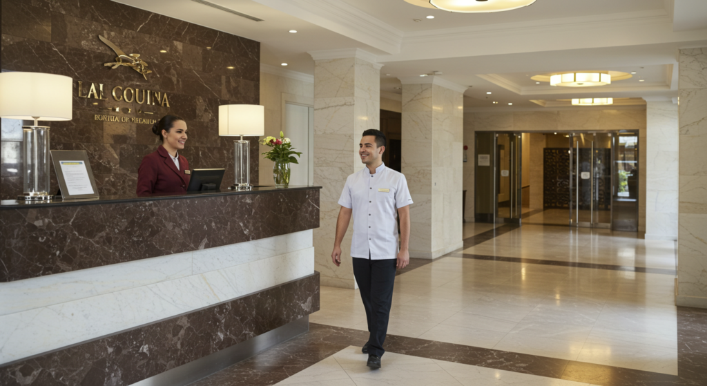 contratar recepcionista hotel temporal madrid