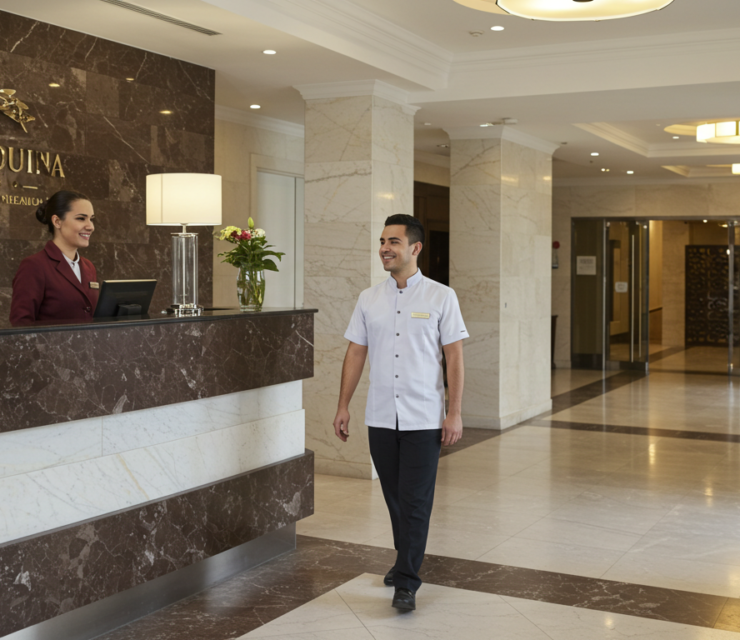 Contratar recepcionista de hotel temporal en Madrid | Morgan